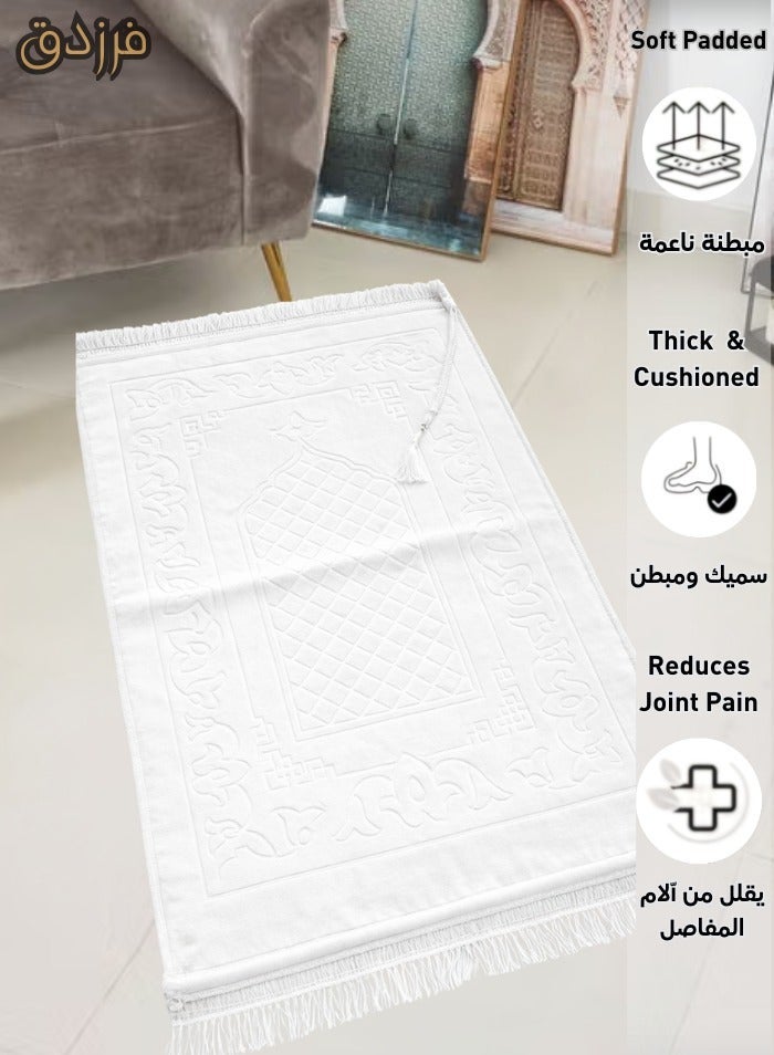 فرزدق سجادة صلاة بخامة قطنية وبطانة مريحة وأنيقة . - Image 3